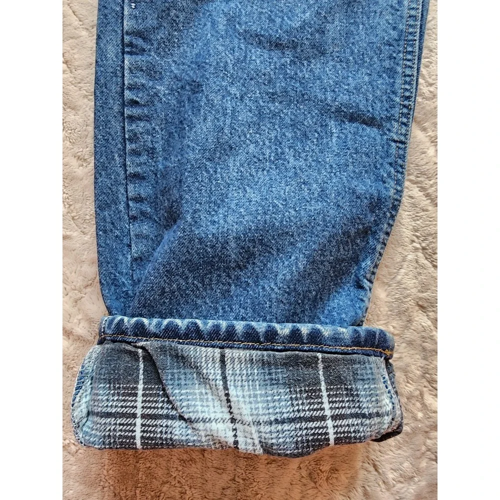 Vintage Carhartt Blanket Lined Denim Jeans Mens 36x32 Blue Straight B21 DST